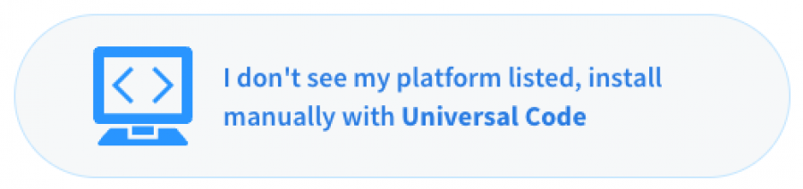 the icon on the Disqus website leading to the custom installation with the universal code